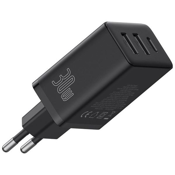 Nabíjecí adaptér Baseus CUBE, 1x USB-C 2x USB, 30W