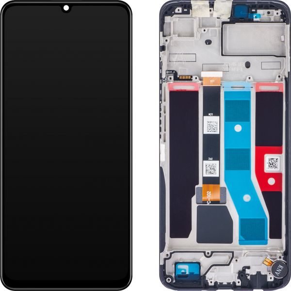 Realme C51 Original LCD Display Touch Glass with Frame (Service Pack)