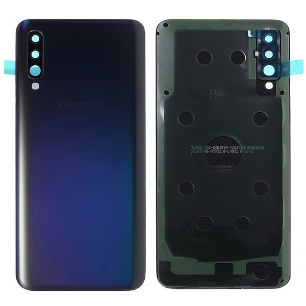 Samsung Galaxy A50 zadní kryt baterie včetně krytky fotoaparátu osázený černý A505