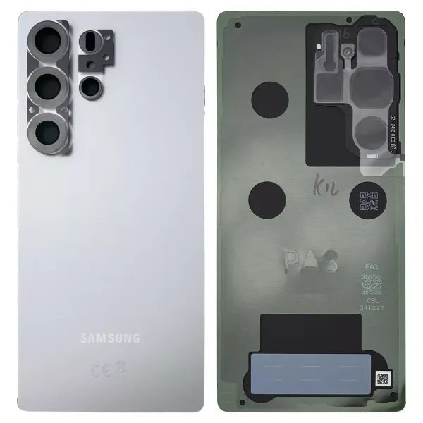 Samsung Galaxy S25 Ultra S938 zadní kryt baterie originální (Service Pack) Titanium Whitesilver