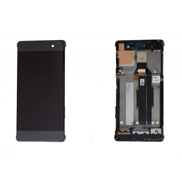 Sony Xperia XA LCD displej komplet dotykové sklo grafitovo čierne vrátane rámečku F3111