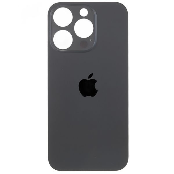 Zadní sklo pro Apple iPhone 14 Pro kryt baterie s větším otvorem na kameru (černý)