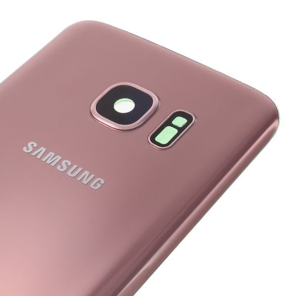 Samsung Galaxy S7 zadní kryt baterie růžový včetně krytky fotoaparátu Rose Gold G930F