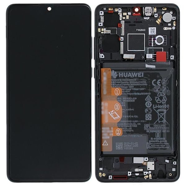 Huawei P30 LCD displej dotykové sklo originální (Service Pack) černý