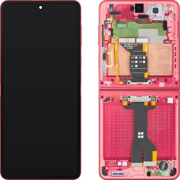 Samsung Galaxy Z Flip 7 F766 LCD displej dotykové sklo (Service Pack) vnútorný - Coral Red