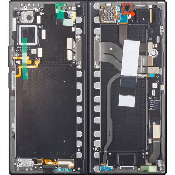 Samsung Galaxy Z Fold 7 F966 LCD display & touch glass, original (Service Pack), inner - Jet Black