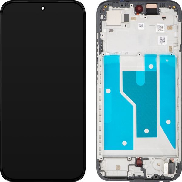 Motorola Moto G77 / G67 LCD displej dotykové sklo originálne (Service Pack) Black Olive