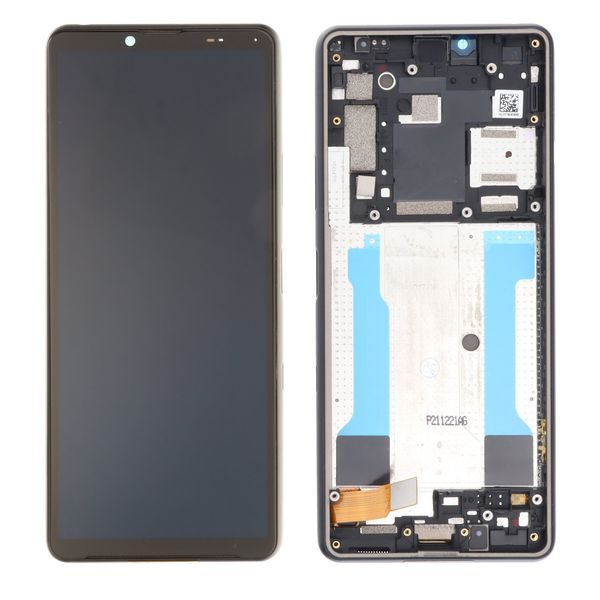 Sony Xperia 10 III LCD displej dotykové sklo OEM (včetně rámečku) Black