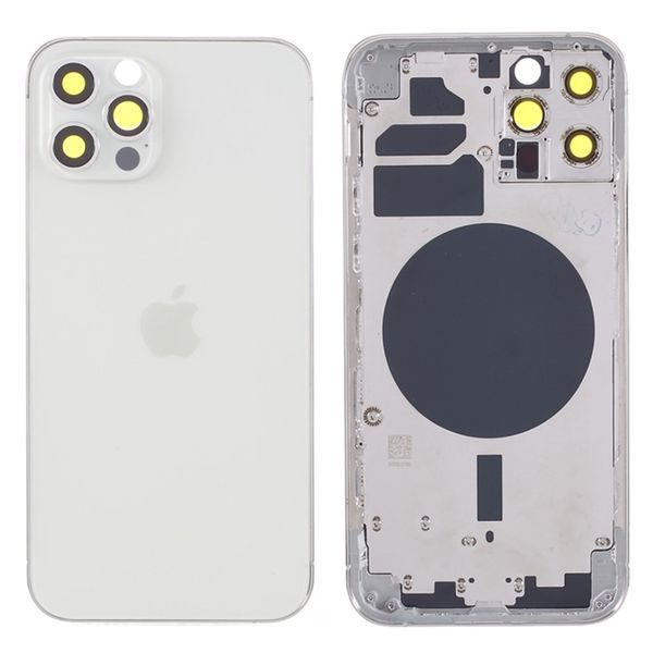 Zadní kryt baterie Apple iPhone 12 Pro včetně středového rámečku stříbrný