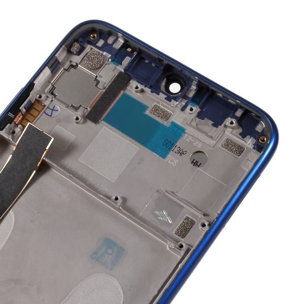 Xiaomi Redmi Note 7 LCD displej dotykové sklo komplet predný panel vrátane rámečku modrý