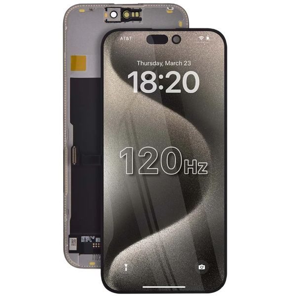 iPhone 15 Pro Max LCD Display Touch Glass (120Hz REPART Soft OLED)