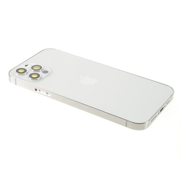 Zadní kryt baterie Apple iPhone 12 Pro včetně středového rámečku stříbrný