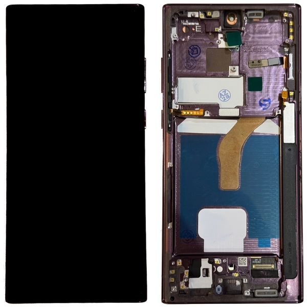 Samsung Galaxy S22 Ultra S908B LCD Display Touchscreen (A+ OLED with Frame) Burgundy
