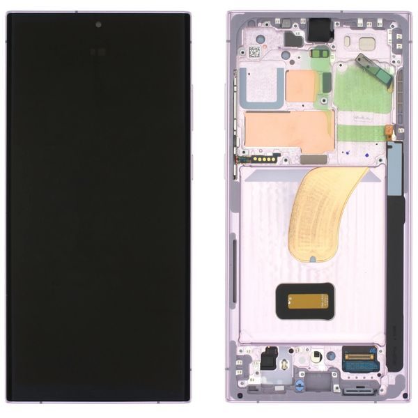 Samsung Galaxy S23 Ultra S918 LCD Display Touch Glass Original (Assembled Service Pack) Lavender