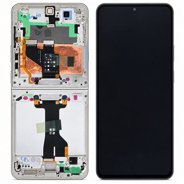 Samsung Galaxy Z Flip 8 F776 LCD displej dotykové sklo (Service Pack) vnútorný - Cream