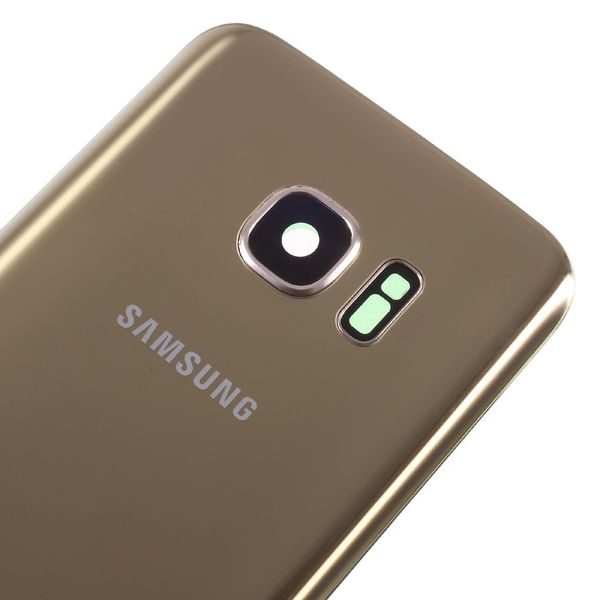 Samsung Galaxy S7 zadný kryt batérie zlatý vrátane krytky fotoaparátu G930F