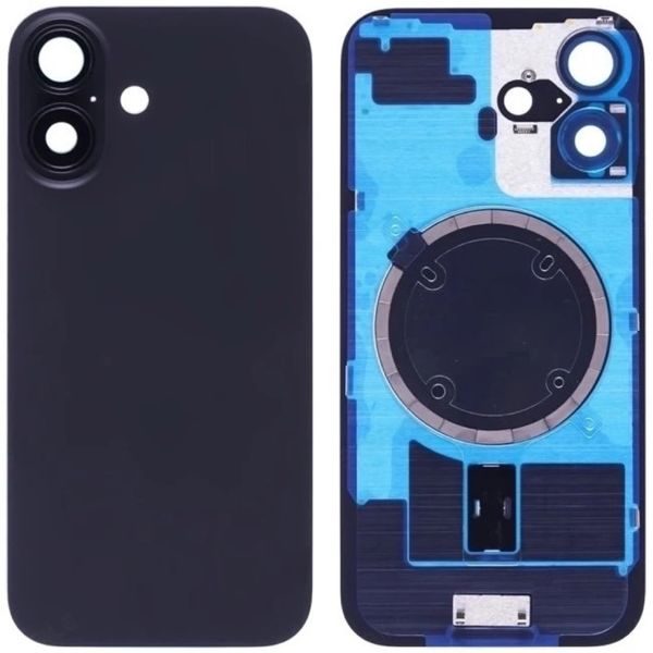 Rear Battery Cover for iPhone 16 (Black)