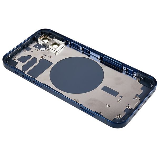 iPhone 12 zadní kryt baterie housing včetně rámečku modrý