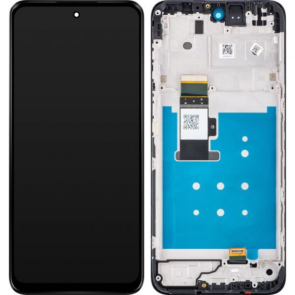 Motorola Moto G13 LCD Display Touch Glass with Frame (Service Pack)