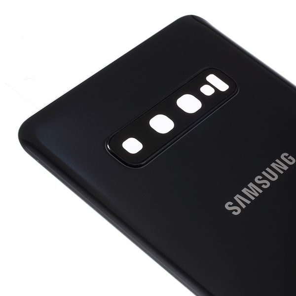 Samsung Galaxy S10 Plus zadní kryt baterie osázený včetně krytky fotoaparátu černý G975