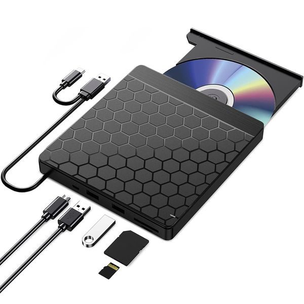 External DVD Writer USB 3.0 / Type-C for Laptops and Computers