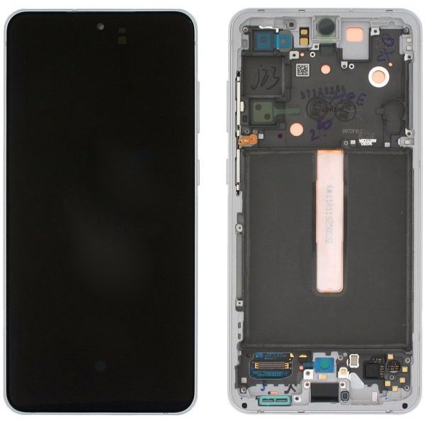 Samsung Galaxy S21 FE G990 LCD displej dotykové sklo originální (Service Pack) bílý