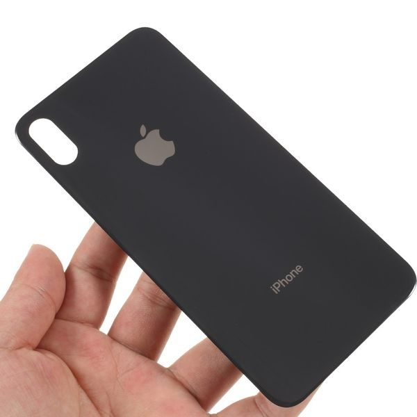 iPhone XS MAX zadní kryt baterie černý s velkým otvorem na fotoaparát