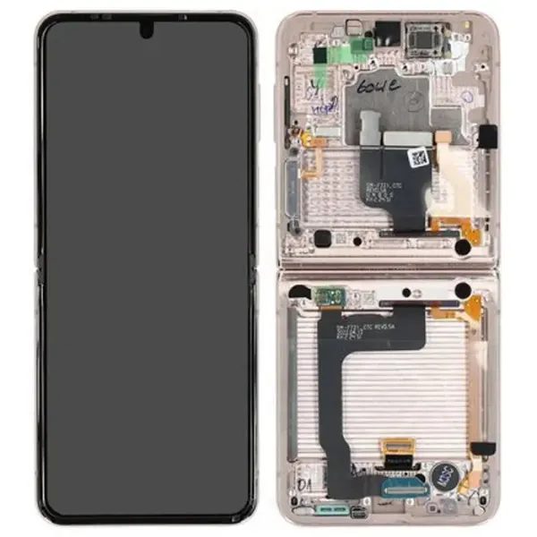 Samsung Galaxy Z Flip 4 F721B LCD displej dotykové sklo originálne (Service Pack) vnútorné Gold