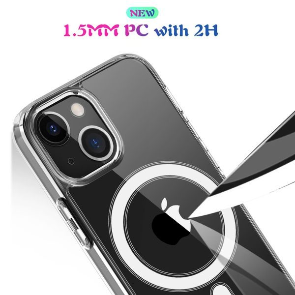Apple iPhone 13 Protective Case Transparent with Magnets