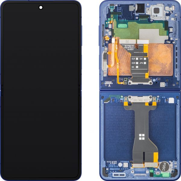 Samsung Galaxy Z Flip 7 F766 LCD displej dotykové sklo (Assembled Service Pack) vnútorný - Blue Shadow
