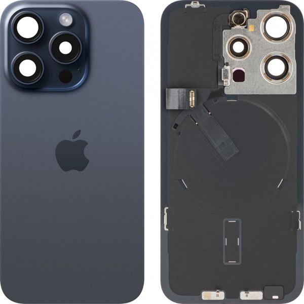 Zadní kryt baterie iPhone 15 Pro (originální PULL) Modrý Titan