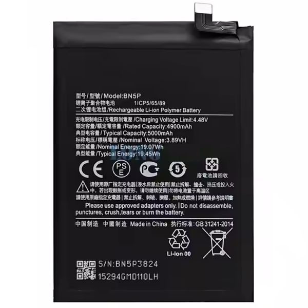 BN5P Battery for Xiaomi Redmi Note 13 4G/5G