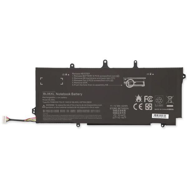 BL06XL Battery for HP EliteBook Folio 1040 G1/G2/G3