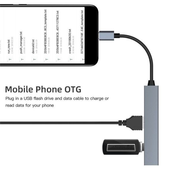 USB-C Hub USB 2.0 port 4x