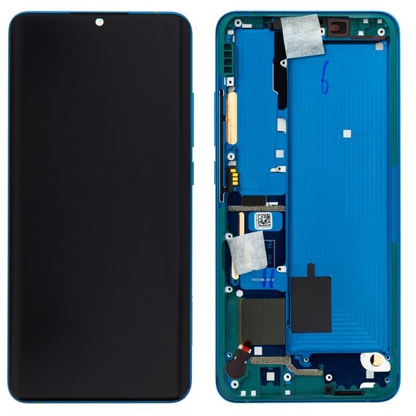 Xiaomi Mi Note 10 / Mi Note 10 PRO LCD displej dotykové sklo včetně rámečku (Service Pack) Green