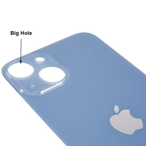Zadní kryt baterie iPhone 14 modrý s větším otvorem na kamery