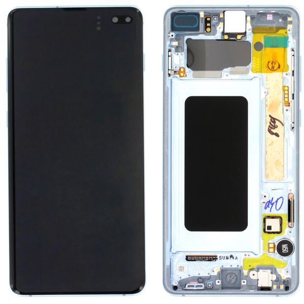 Samsung Galaxy S10+ G975 LCD displej dotykové sklo originálne (Service Pack) Prism Blue