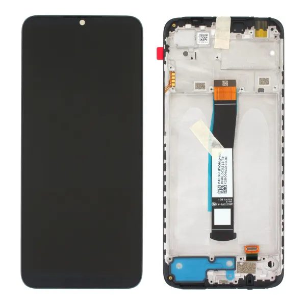 Xiaomi Redmi 10C LCD Display Touch Glass with Frame (Service Pack)
