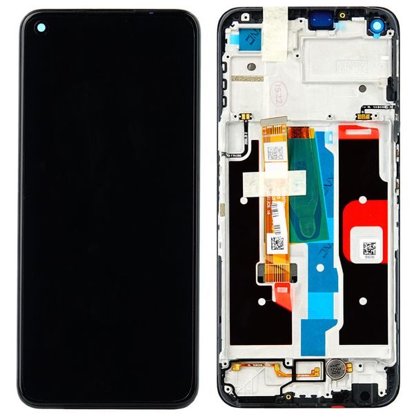 Realme 8i (RMX3151) LCD Display Touch Glass with Frame (Service Pack)