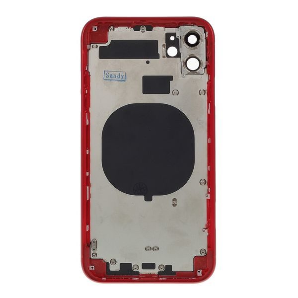 Apple iPhone 11 zadní kryt baterie červený včetně středního rámečku 6.1"