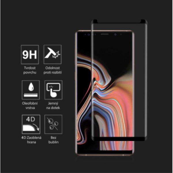 Tvrzené sklo 4D Winner 9H Samsung Galaxy Note 8 černé