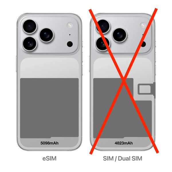 Apple iPhone 17 Pro Max 256GB (eSIM) – Silver