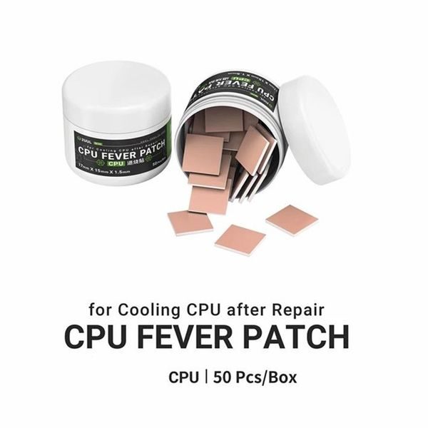 2UUL SC09 – 50 pcs of insulating and thermally conductive pads for PCB, BGA, and CPU chip repairs in mobile phones