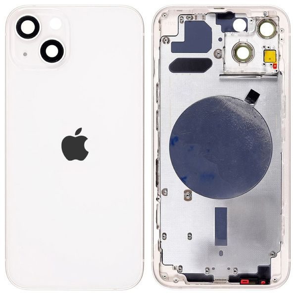 Zadný kryt batérie housing pre iPhone 13 mini (Biely)