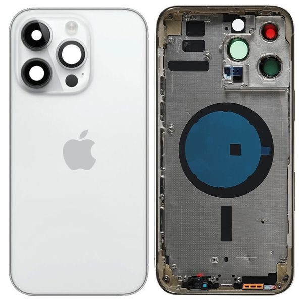 Zadní kryt baterie housing pro iPhone 14 Pro Max (Stříbrný)