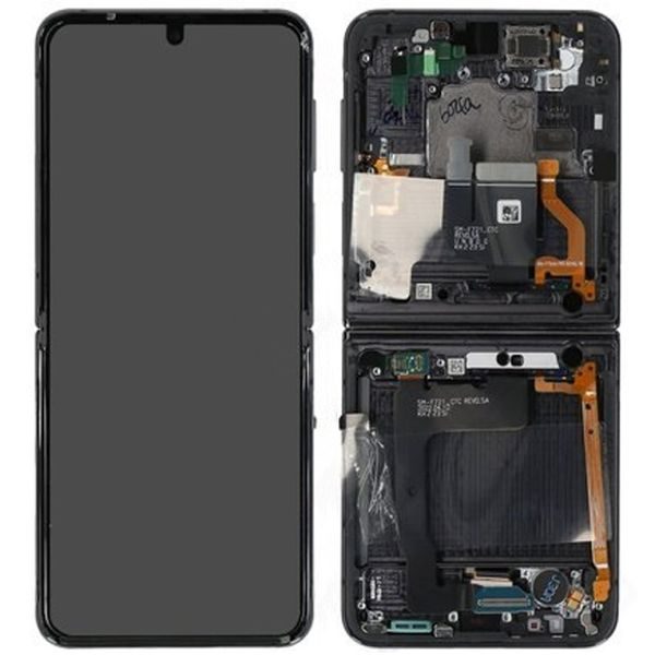 Samsung Galaxy Z Flip 4 F721B Original LCD Display Touch Glass (Service Pack) Inner Graphite