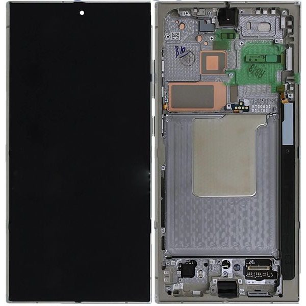 Samsung Galaxy S24 Ultra S928 LCD Display Touch Glass Original (Assembled Service Pack) Titanium Grey/Orange/Violet