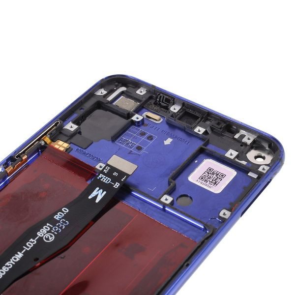 Honor 20 / Huawei Nova 5T LCD displej dotykové sklo přední panel včetně rámečku modrý YAL-L21