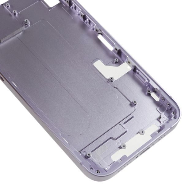 Středový rám iPhone 14 střední rámeček kryt fialový