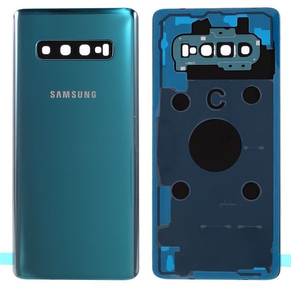Samsung Galaxy S10 Plus zadní kryt baterie osázený včetně krytky fotoaparátu zelený G975